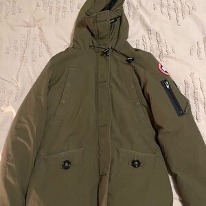 Olive Green Hooded Jacket